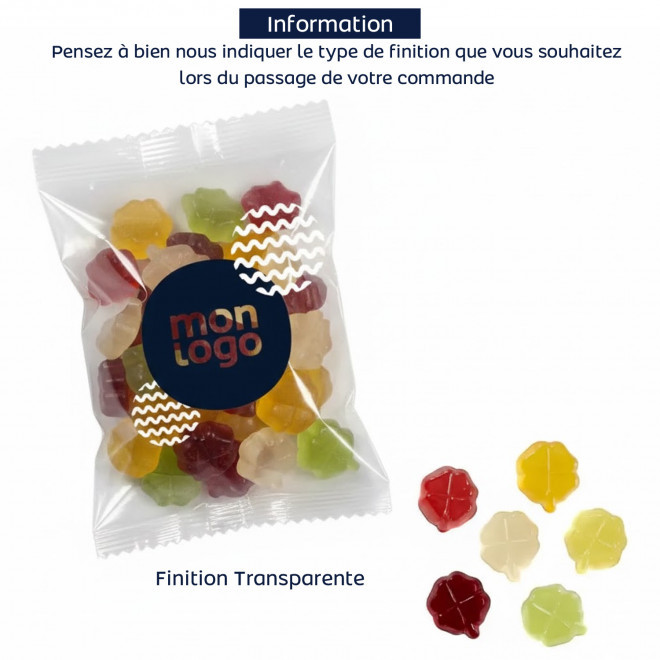 LOT DE 100 SACHETS DE BONBONS PERSONNALISABLES 'HARIBO'