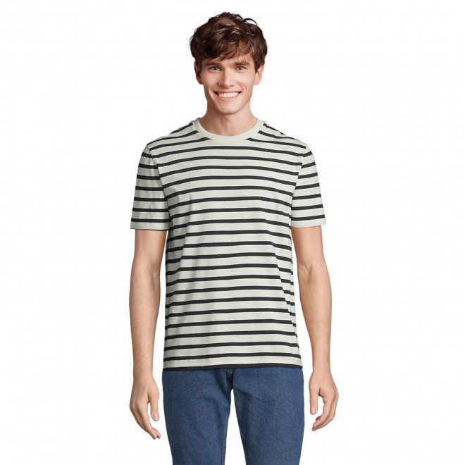 TEE SHIRT PERSONNALISABLE MIXTE RAYURES 'LEGEND'