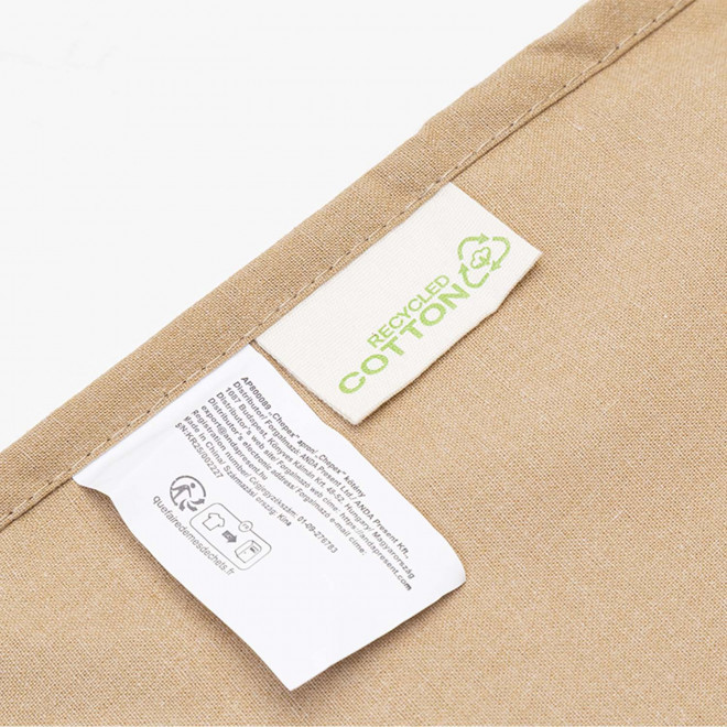 TABLIER SANS POCHE PERSONNALISE 'CUISTO RECYCLE'