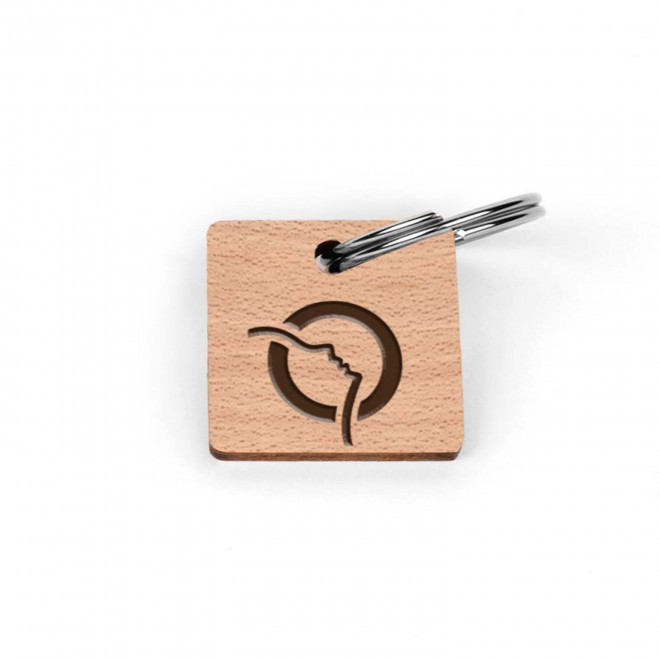 PORTE CLES ENGAGE EN BOIS PERSONNALISABLE 'SESAME'