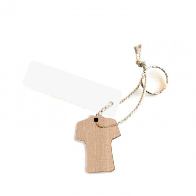 PORTE CLES ENGAGE EN BOIS PERSONNALISABLE 'SESAME'