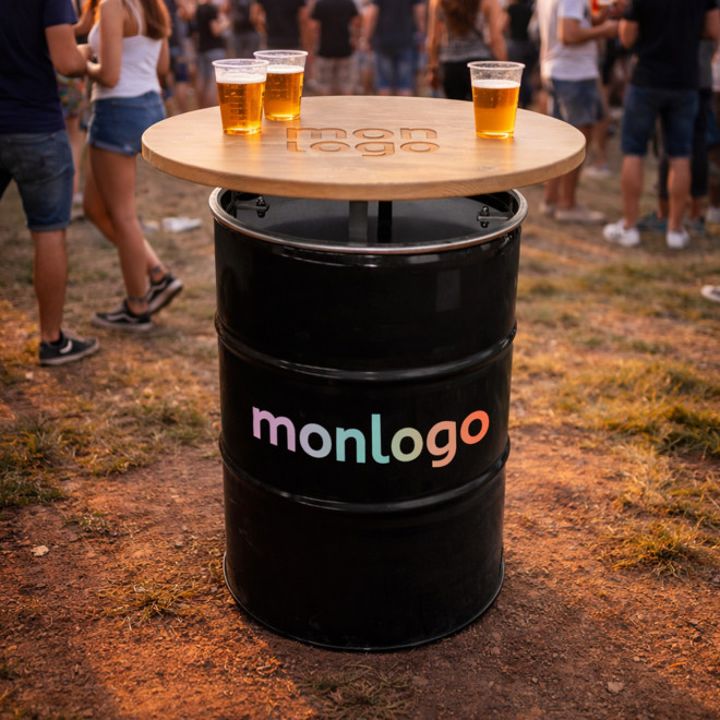 BARIL PERSONNALISABLE 'BAROUL BLACK TABLE'