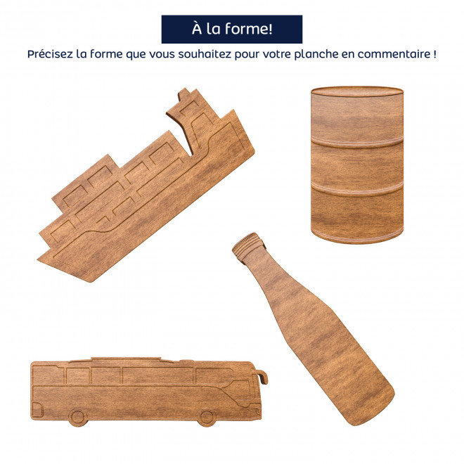 PLANCHE A DECOUPER A LA FORME PERSONNALISABLE 'FORWOOD'