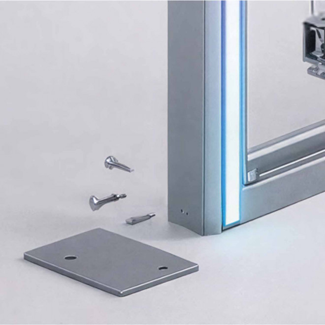 TOTEM PERSONNALISABLE LUMINEUX 'LUMIFRAME COLOR'