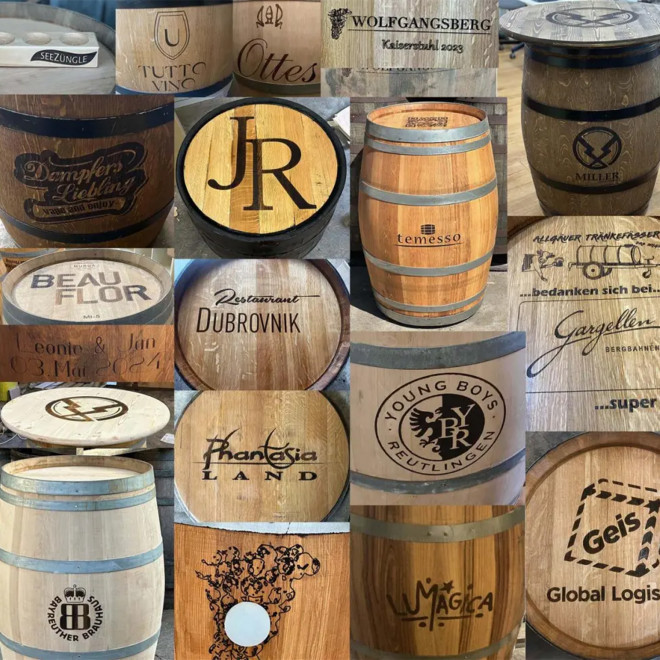 TONNEAU DE DECORATION PERSONNALISABLE 'TONIO XXL' 100L