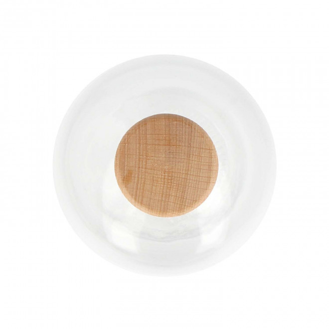CARAFE VERRE BOUCHON BOIS 500ML PERSONNALISEE 'POUPOI'