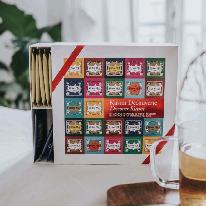COFFRET DÉCOUVERTE KUSMI TEA® 45 SACHETS