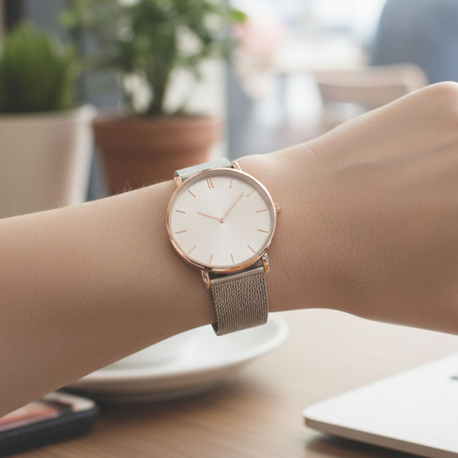 MONTRE MIXTE PERSONNALISABLE 'SOFYA MAILLE'