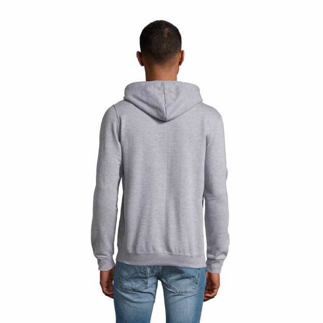 SWEAT ZIPPÉ PERSONNALISÉ À CAPUCHE MIXTE 'STONE' 260 GR/M²