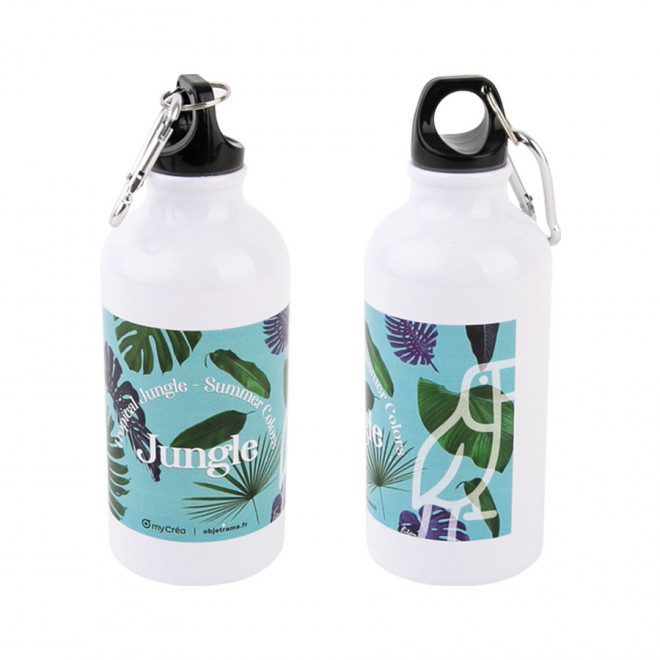 GOURDE EN METAL AVEC MOUSQUETON 'EVEREST' SUBLIMATION