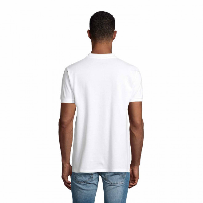 POLO PUBLICITAIRE HOMME BIO 'PLANET' BLANC 170 GR/M²