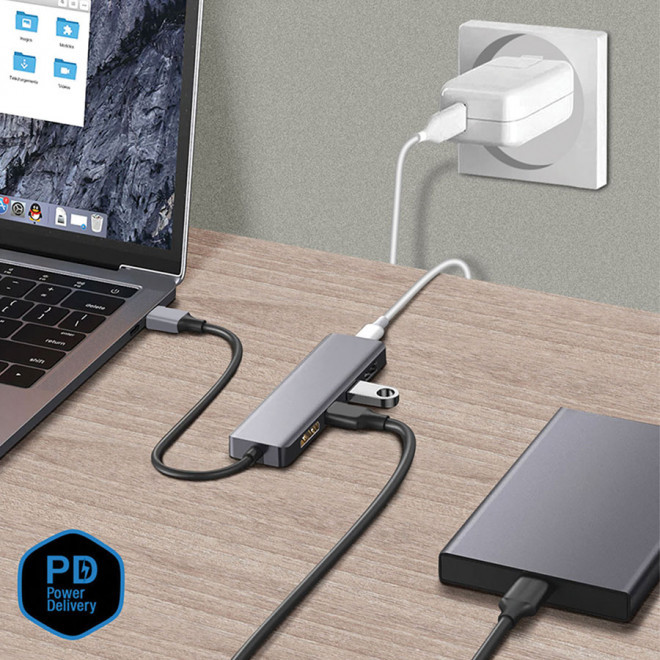 HUB 5 EN 1 PERSONNALISABLE AKASHI® 'CROSBI'