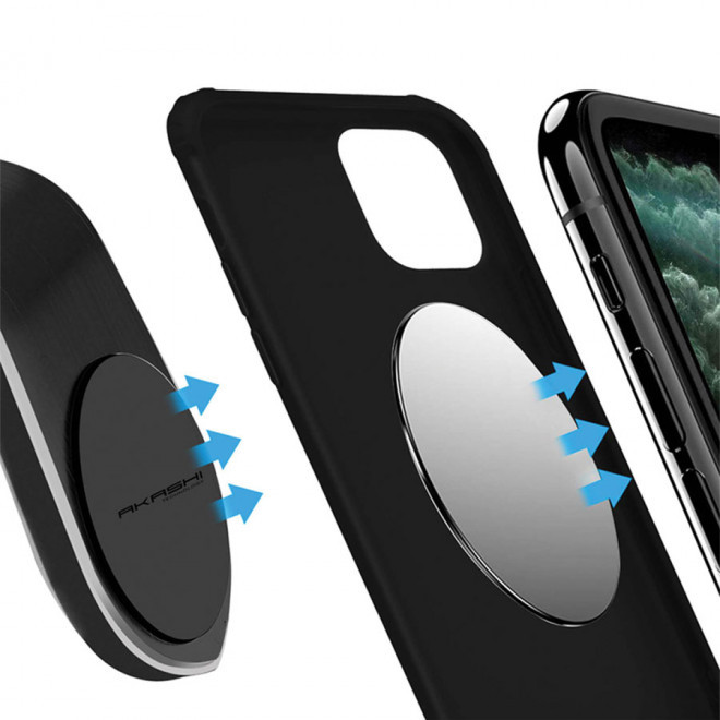 SUPPORT TÉLÉPHONE PUBLICITAIRE MAGNÉTIQUE POUR VOITURE AKASHI®  'CARTU'