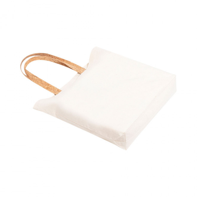SAC SHOPPING PUBLICITAIRE EN COTON ET ANSES LONGUES EN LIÈGE 'EULALIA' 180 GR/M²