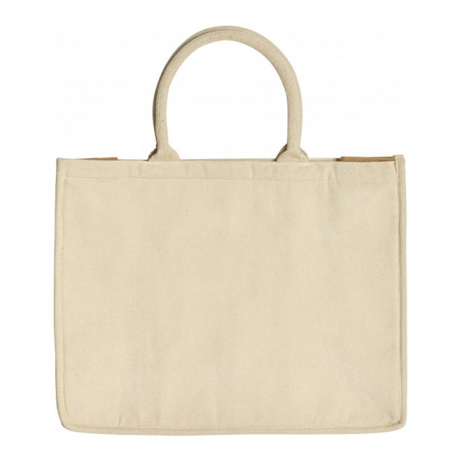 SAC ISOTHERME PERSONNALISABLE EN COTON ET JUTE 'RIVIERA'