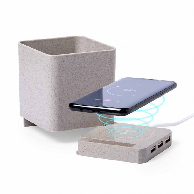 POT À CRAYONS PERSONNALISABLE AVEC CHARGEUR  'USEFUL'