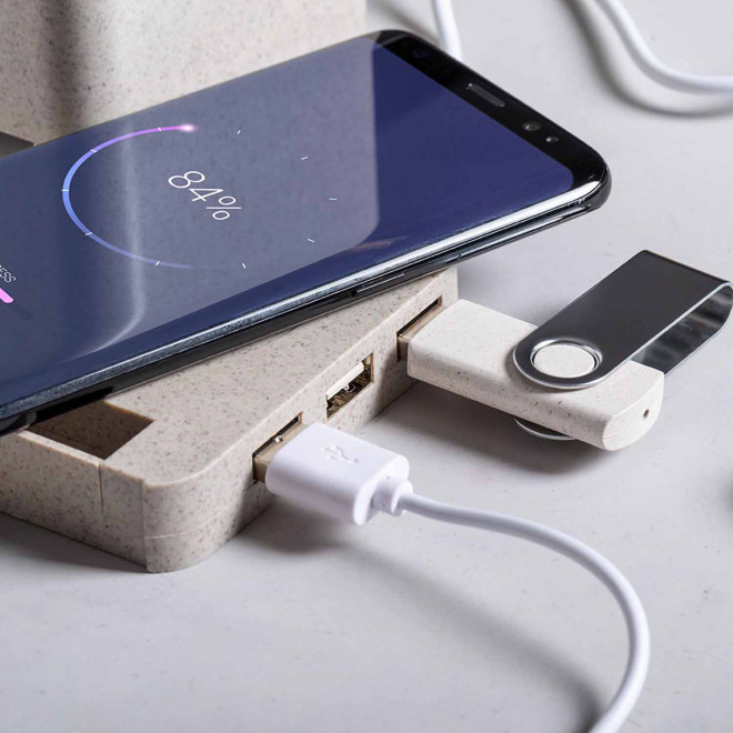 POT À CRAYONS PERSONNALISABLE AVEC CHARGEUR  'USEFUL'