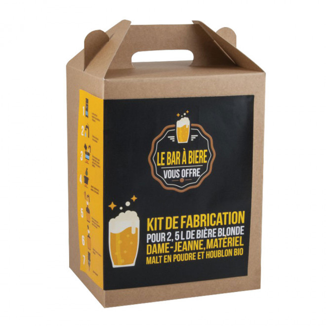 COFFRET PERSONNALISABLE DIY BRASSAGE DE BIERE 3L 'MY BEER'
