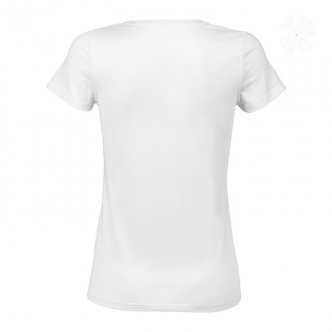 TEE SHIRT PUBLICITAIRE FEMME BLANC ORIGINE FRANCE 'LOLA'