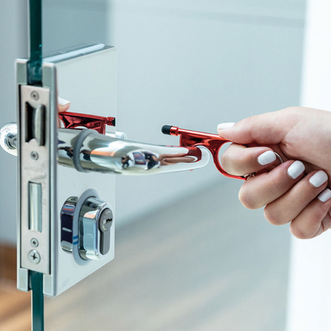 PORTE CLÉS SANS CONTACT STYLET PERSONNALISABLE 'COURBY'