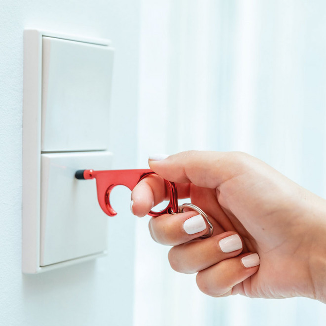 PORTE CLÉS SANS CONTACT STYLET PERSONNALISABLE 'COURBY'