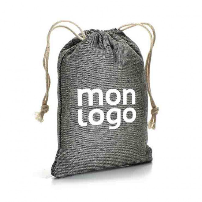POCHETTE PERSONNALISÉE EN COTON 'SAKOULA RECYCLÉ' 150 GR/M²