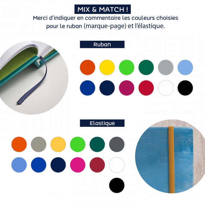 CARNET PERSONNALISABLE A5 SUR MESURE 'MY NOTE'