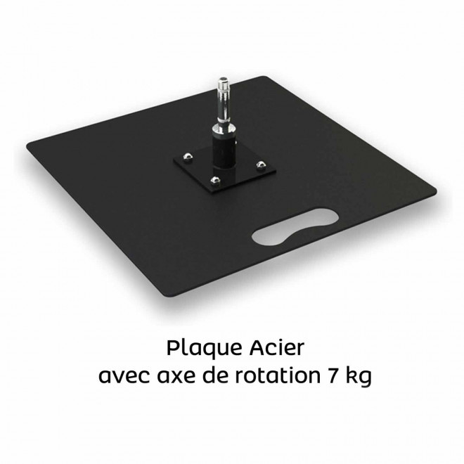 DRAPEAU PUBLICITAIRE ORIFLAMME GOUTTE + PLAQUE ACIER 'TOLEN'