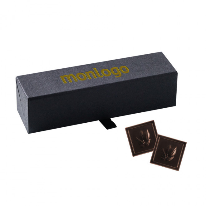 COFFRET PERSONNALISÉ DE 20 CARRÉS DE CHOCOLAT LPCC® 'DELICATESSE'