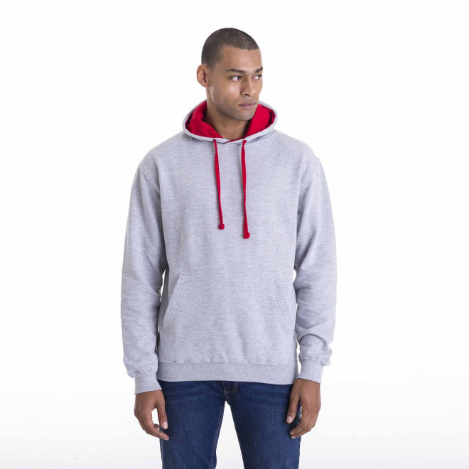 SWEAT SHIRT A CAPUCHE MIXTE PERSONNALISÉ JUST HOODS® 'VARSITO' 