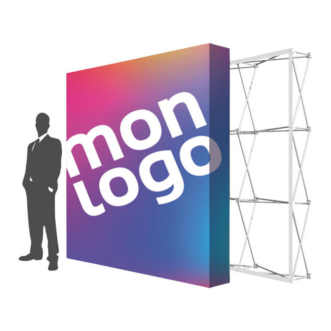 STAND PARAPLUIE PERSONNALISÉ 'VELCRO'