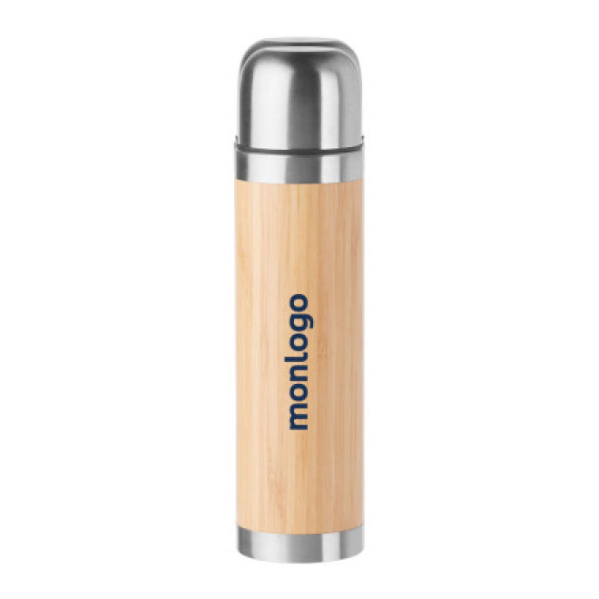 BOUTEILLE ISOTHERME PERSONNALISÉE EN BAMBOU 400ML 'FASTUOSA'