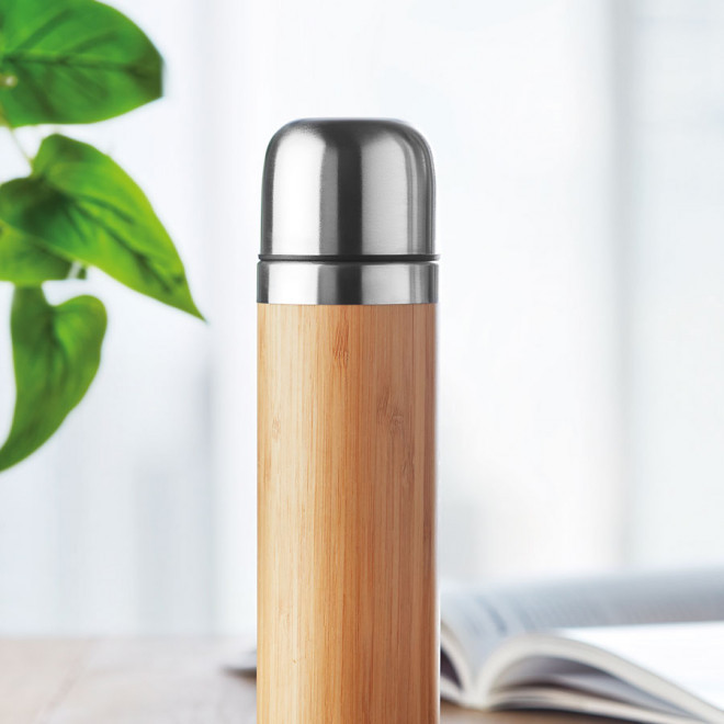 BOUTEILLE ISOTHERME PERSONNALISÉE EN BAMBOU 400ML 'FASTUOSA'