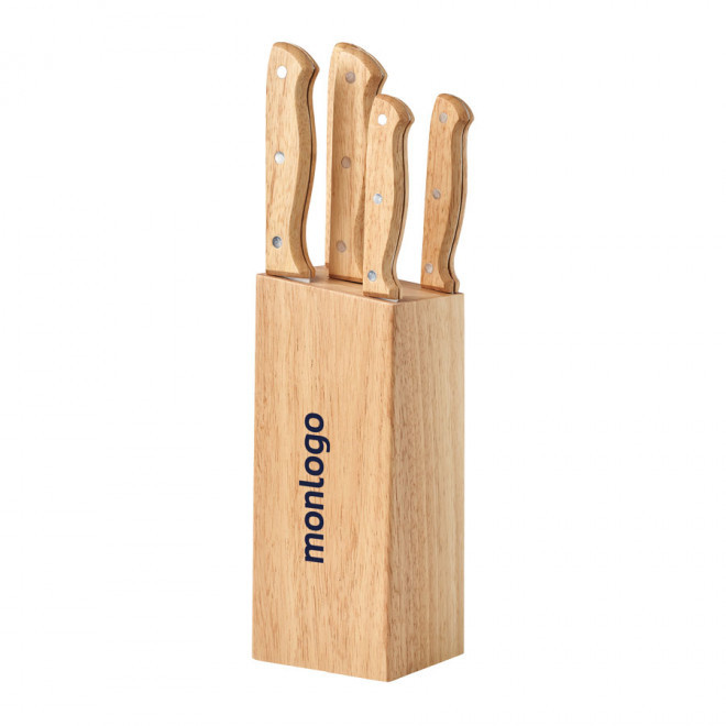SET DE COUTEAUX PERSONNALISABLE EN BOIS 'MESSER'