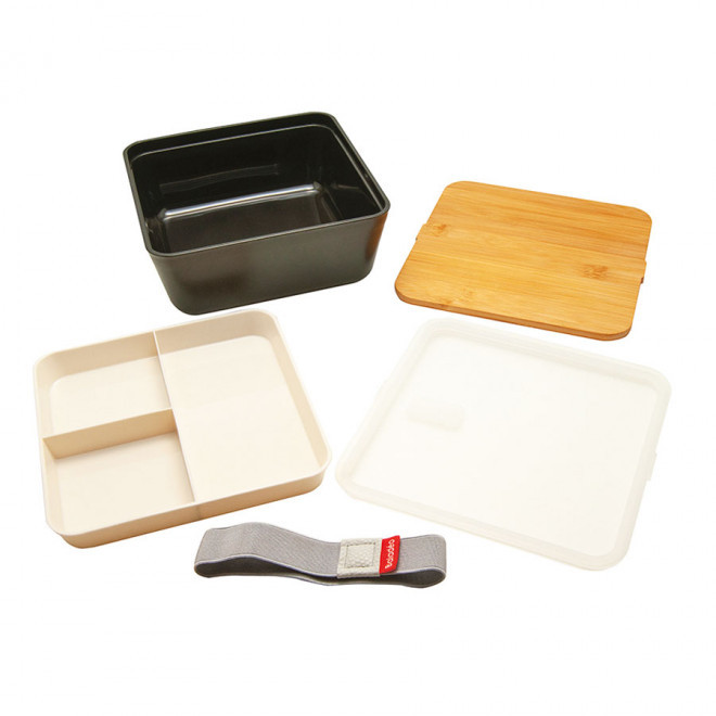 BENTO PERSONNALISÉ AVEC COUVERCLE EN BAMBOU 'UMAMI'