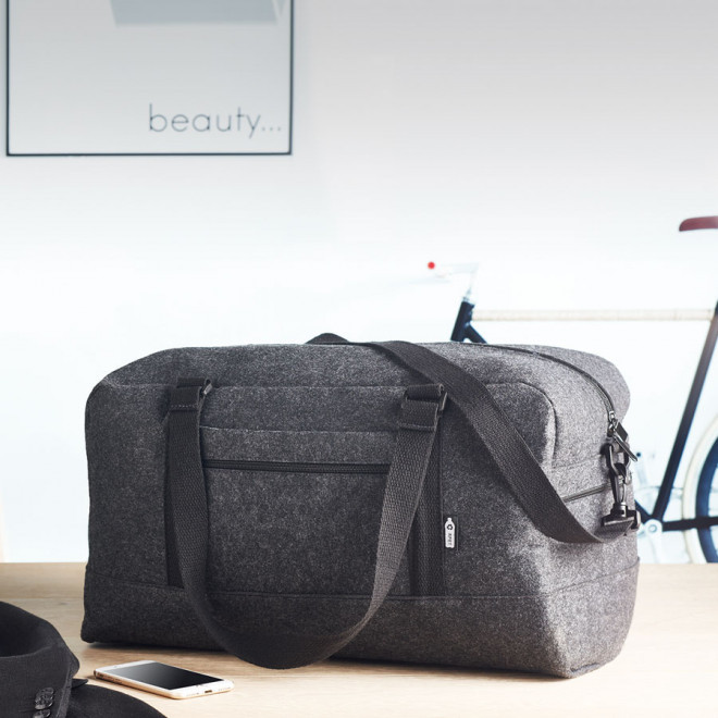 SAC WEEK END PERSONNALISABLE EN FEUTRINE RPET 'SILA'