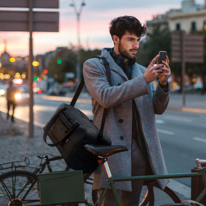 SAC WEEK END PERSONNALISABLE EN FEUTRINE RPET 'SILA'