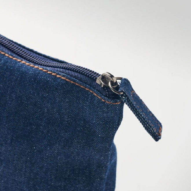 TROUSSE DE TOILETTE PERSONNALISÉE EN DENIM 'GENOA POUCH' 