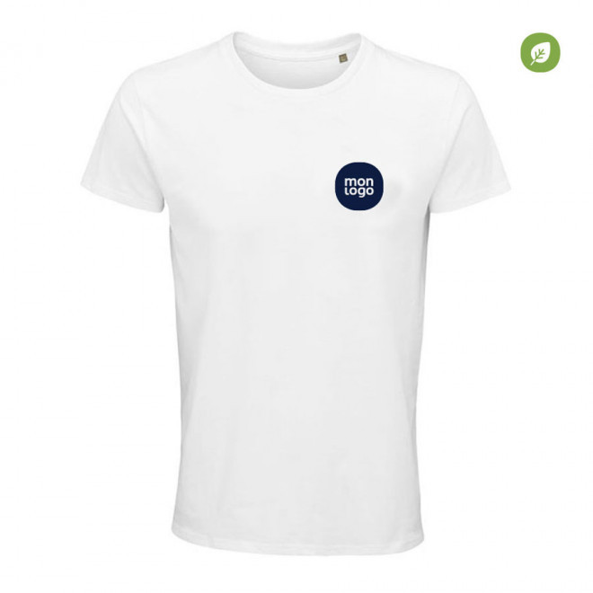 TEE SHIRT BLANC PUBLICITAIRE 'CRUSADER MEN'   FABRICATION EXPRESS 72H