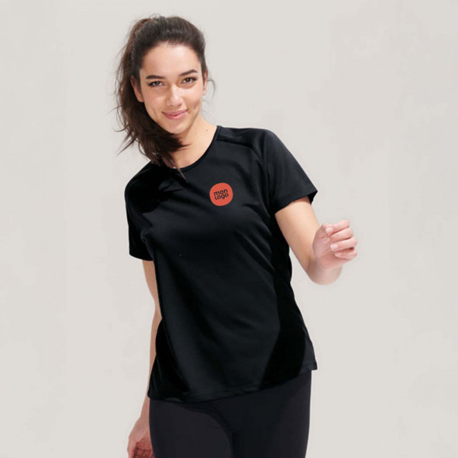 TEE SHIRT PERSONNALISÉ FEMME 'SPORTY'   RAPIDE 4J