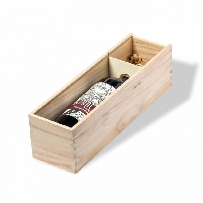 BOÎTE PERSONNALISÉE À VIN EN BOIS 'MILOY'