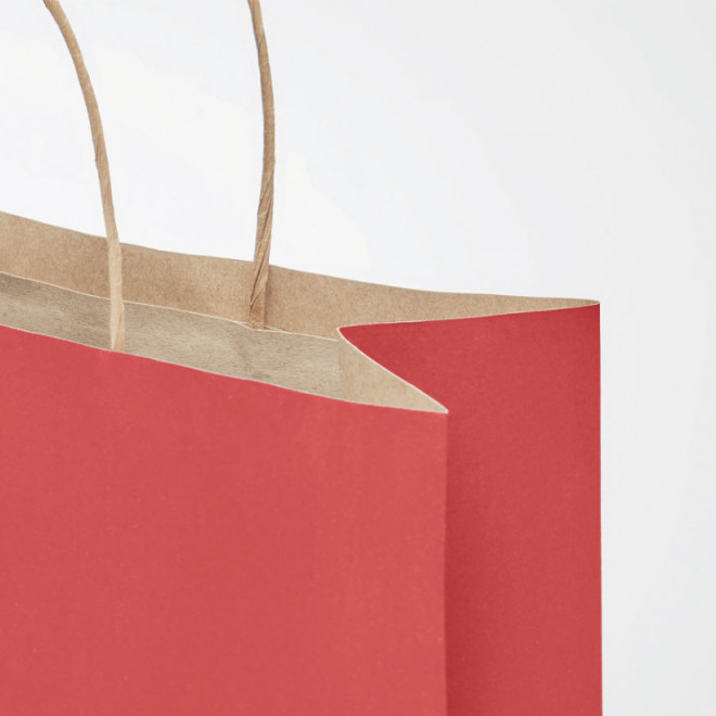 SAC PAPIER KRAFT ANSES TORSADEES 'HONDURO' 18X21X8 CM EXPÉDITION RAPIDE 5 JOURS