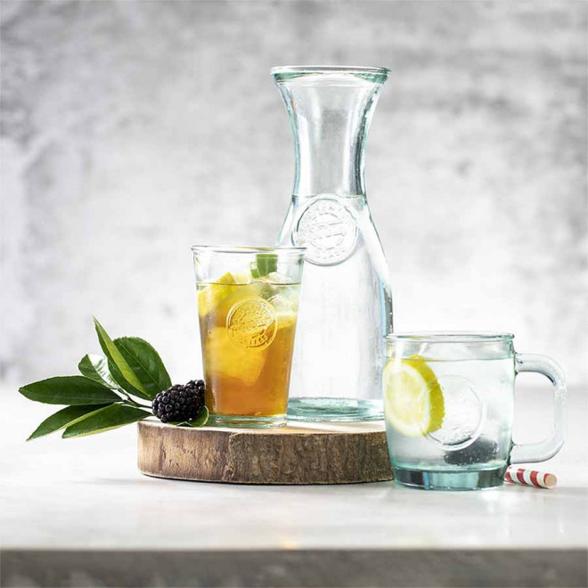 CARAFE PERSONNALISABLE VERRE RECYCLE 'ZAZEAU'