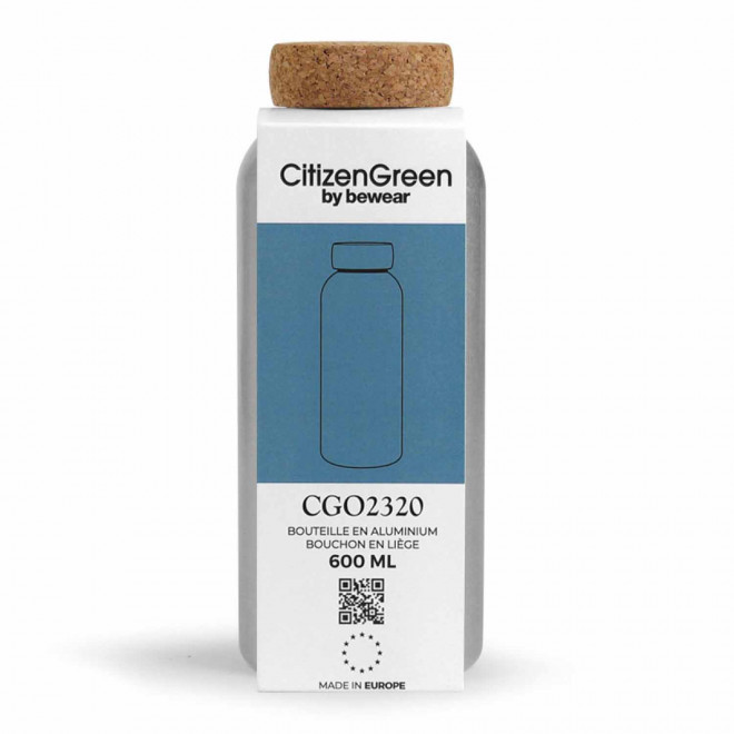 BOUTEILLE EN ALUMINIUM 600 ML PERSONNALISABLE 'BOUTU'