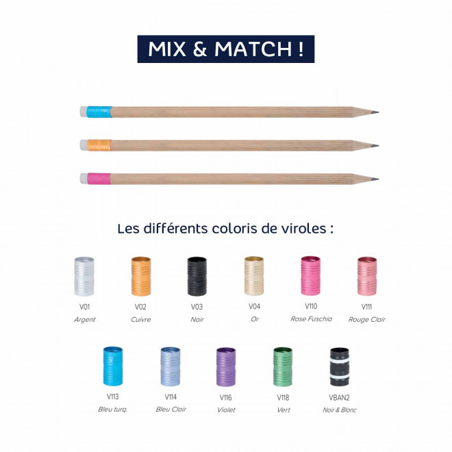 CRAYON PAPIER GOMME PERSONNALISABLE 'ANKA'