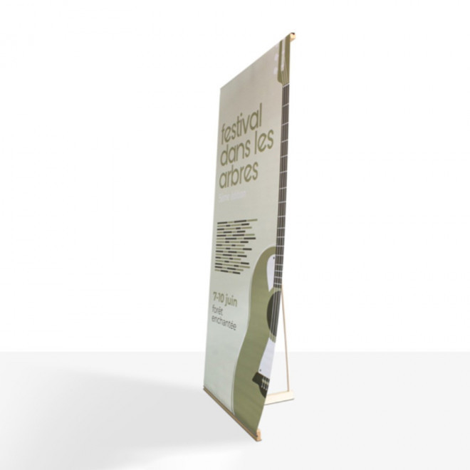 L BANNER PUBLICITAIRE EN BOIS 'REKA' 