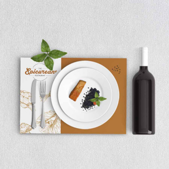 SET DE TABLE PUBLICITAIRE 'LINUS'