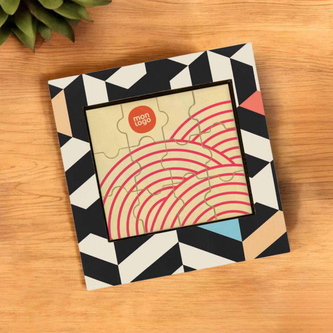 PUZZLE EN CHOCOLAT BLANC 12P PERSONNALISE 'CHOKO'