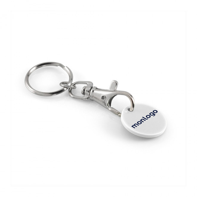 PORTE CLES PUBLICITAIRE AVEC MOUSQUETON 'SEGNA'