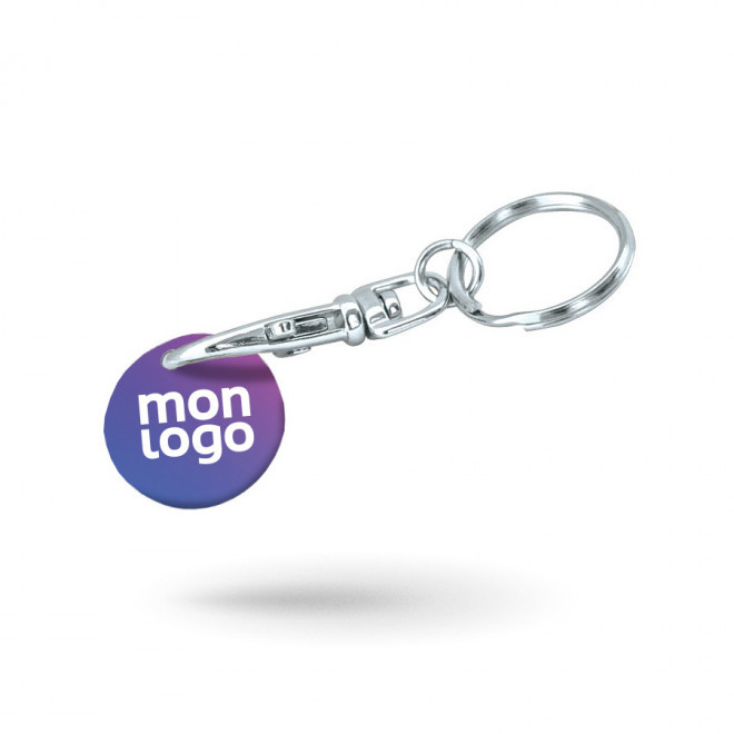 PORTE CLES AVEC MOUSQUETON PUBLICITAIRE 'SEGNO QUADRI'
